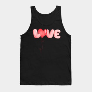 Love is in the Air Valentines Day Heart Bubble Sweetie Pink Premium Tank Top